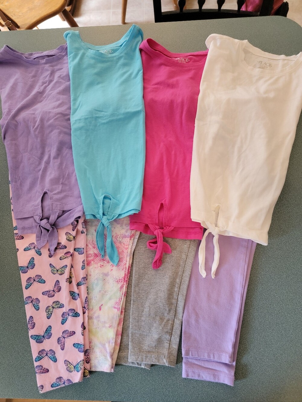 Girls Children’s Place Size 10/12 Mix & Match Outfit Lot Capris Tie Front Tops